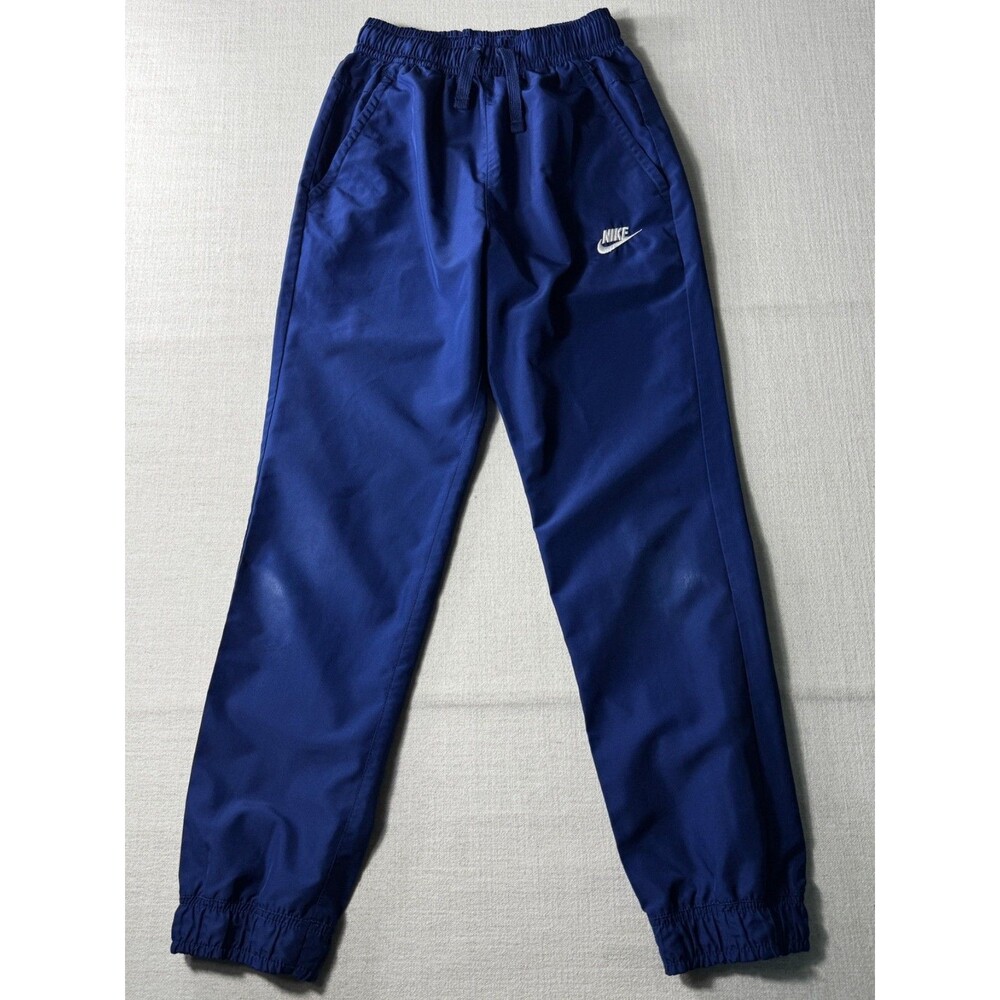 Nike Sportswear Club Youth Boys Woven Jogger Pants Navy Large Pockets Tapered